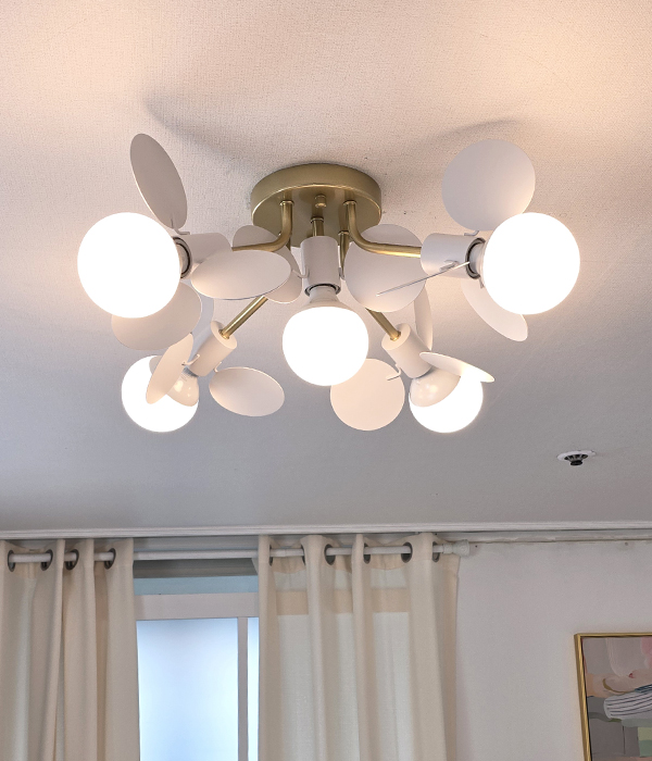 릴리스 5등 천장조명 방전등 안방조명 직부등